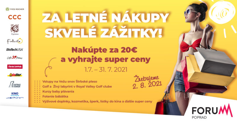 Za letné nákupy skvelé zážitky! Letná tombola vo Forume