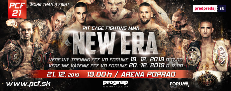MMA – PCF 21 NEW ERA vo Forume 19. a 20. december