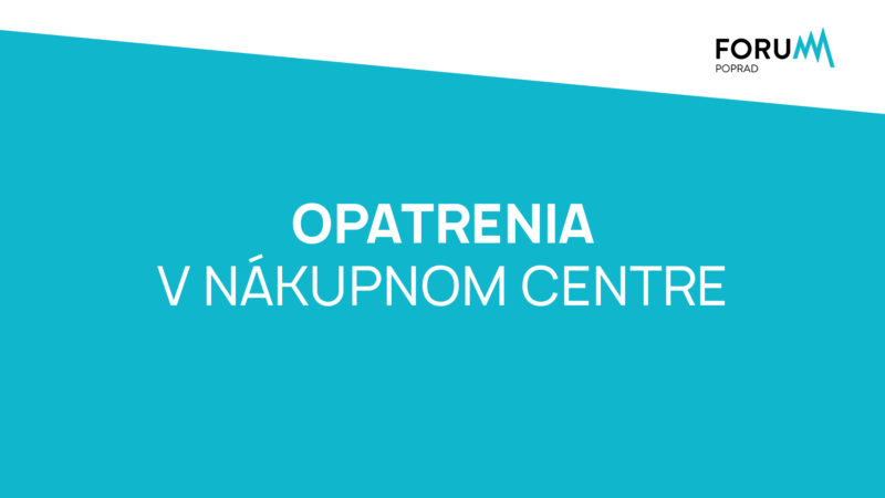 OPATRENIA V NÁKUPNOM CENTRE