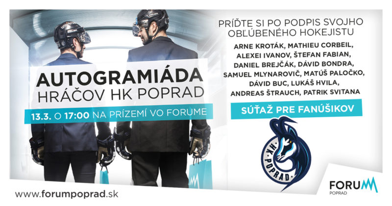 Autogramiáda HK Poprad vo Forume