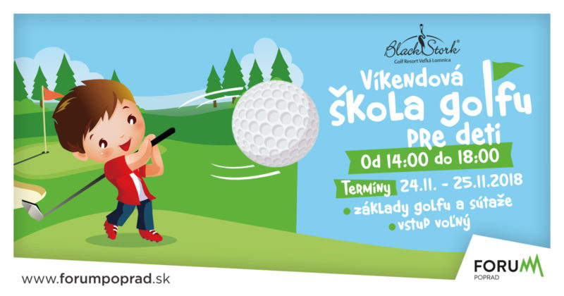 Víkendová škola golfu pre deti 24.11. - 25.11.