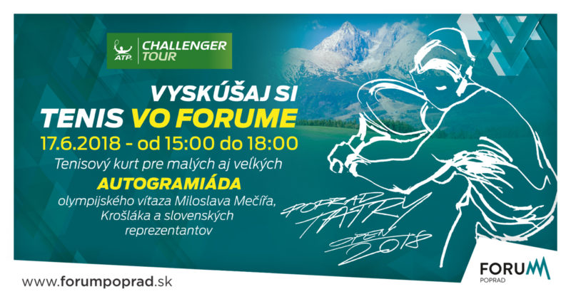 Vyskúšaj si Tenis vo Forume 17.6.