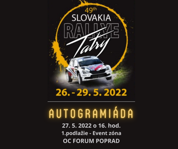 Autogramiáda jazdcov Rallye Tatry 2022